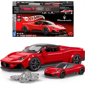 Hot Wheels Opbergkoffer voor in de auto, verhoogde opbergkoffer voor auto's met gemakkelijke grip, draaggreep tot 29 voertuigen, auto-speelgoedorganizer, auto's zijn niet inbegrepen