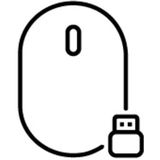 HP - Desktop 320M - Bedrade Muis - Zwart - Ergonomisch Ontwerp