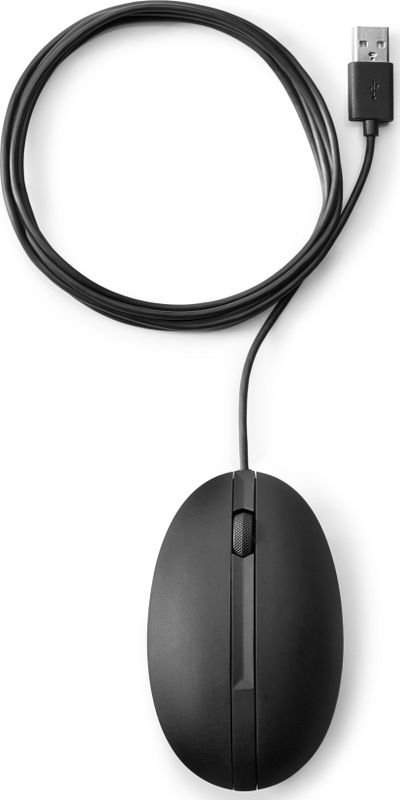 HP - Desktop 320M - Bedrade Muis - Zwart - Ergonomisch Ontwerp