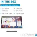 HP EliteDisplay E24 G4 - Full HD IPS Monitor - 24 Inch