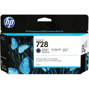 HP 728 (3WX25A) inktcartridge mat zwart hoge capaciteit (origineel)