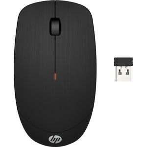 HP X200 Draadloze muis, zwart (USB, 1600 dpi, met beide handen)