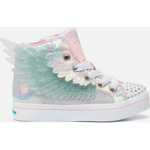 Skechers Twi Lites Unicorn Wings Meisjes Sneakers Zilver/Roze