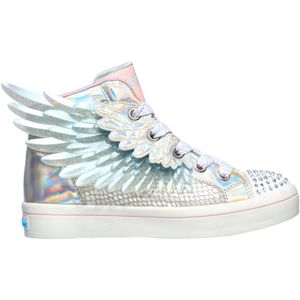 Skechers Twi-Lites 2.0 - Unicorn Wings Meisjes Sneakers - Zilver/Roze - Maat 33