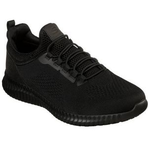 Skechers Cessnock Sneaker voor heren, Zwart textiel water- en vlekwerend middel, 43 EU