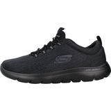 Skechers - Louvin - Mocassin - Zwart - Ademend - Gemengde Krijgskunst