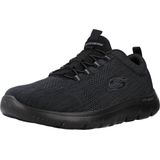 Skechers - Louvin - Mocassin - Zwart - Ademend - Gemengde Krijgskunst