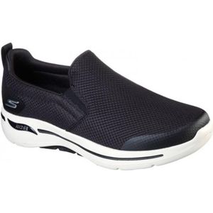 Skechers Heren Go Walk Arch Fit Orion Sneaker, Zwart en Wit, 42 EU