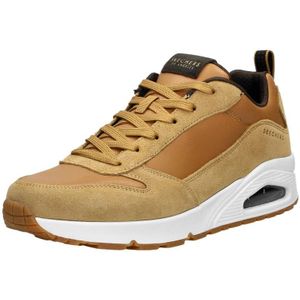Skechers Uno - Stacre Sneakers Laag - middel bruin - Maat 39