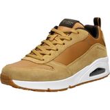 Skechers - Uno Stacre - Sneakers - Lichtbruin - Luchtkamerzool - Vetersluiting