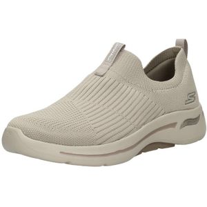 Skechers Go Walk Arch Fit Sneaker dames, Taupe Textiel Trim, 40 EU