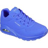 Skechers - Uno Night Shades - Damessneakers - Blauw - Suède/Synthetisch