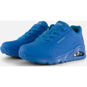 Skechers - Uno Night Shades - Damessneakers - Blauw - Suède/Synthetisch