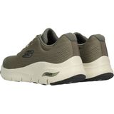 Skechers Arch Fit Heren Sneakers - Olijfgroen - Maat 40