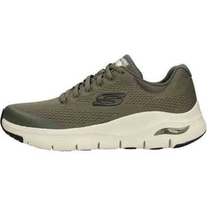 Skechers Arch Fit Heren Sneakers - Olijfgroen - Maat 45