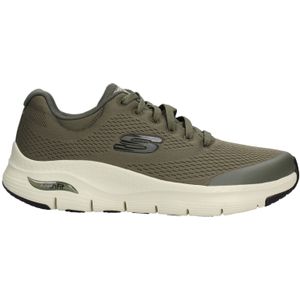 Skechers Arch FIT, Sneaker Homme, Olive Textile/Synthetic/Trim, 46 EU