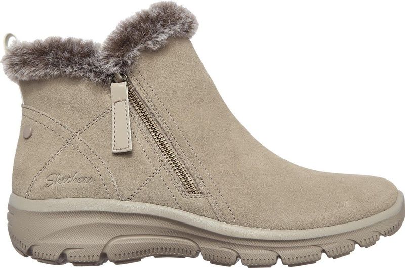 Skechers Easy Going-High Zip Dames Laarzen - Taupe