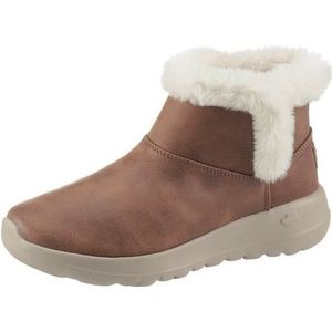 Skechersvoor vrouwen. 144013 On-The-Go joy Endeavor enkellaarsjes bruin (35), Plat, Geen, Casual