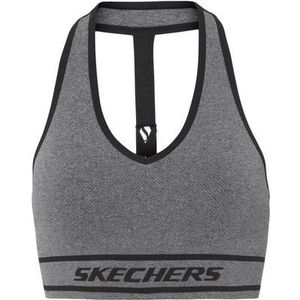 Skechers Seamless Sports Bra W1BR70-BKW, Vrouwen, Grijs, Sport Beha, maat: S