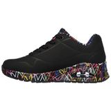 Skechers Uno - Loving Love Dames Sneakers - Black/Black - Maat 38