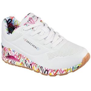 Skechers Uno liefdevolle liefde dames Sneaker, White, 40 EU