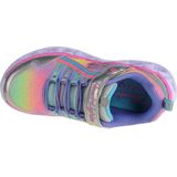 Skechers - Rainbow Lux - Sneakers - Zilver - Textielstof en Imitatieleer