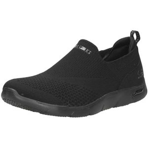 Skechers Arch Fit Refine - Don'T Go Dames Instappers - Zwart - Maat 36