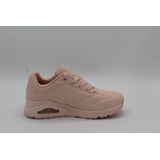 Skechers Uno Frosty Trappen dames Sneaker Low top, Lt Roze Durabuck Textiel Trim, 35 EU