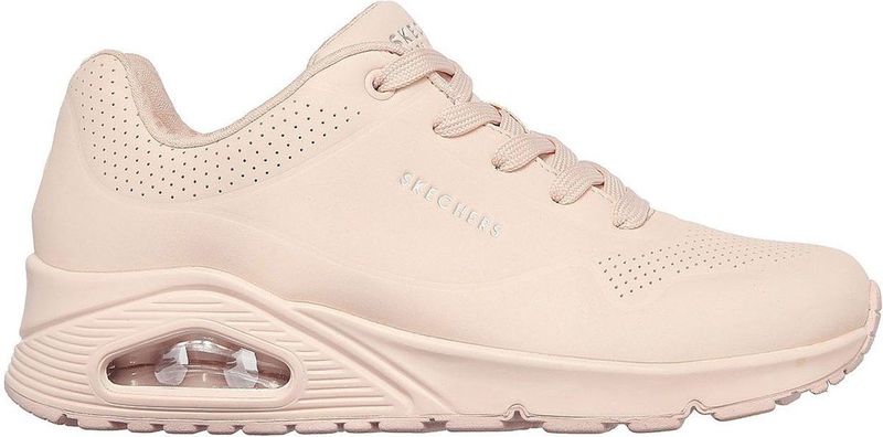 Skechers Uno Frosty Trappen dames Sneaker Low top, Lt Roze Durabuck Textiel Trim, 35 EU