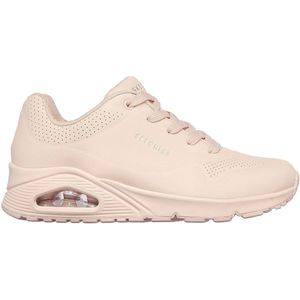 Skechers Uno Frosty Trappen Dames Sneaker - Licht Roze Durabuck Textiel