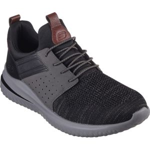 Skechers - DELSON 3.0-CICADA - Slipper - Zwart/grijs - Textiel