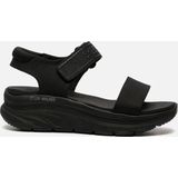 Skechers - D'Lux Walker Sandalen - New Block Zwart - Stof - Klittenband