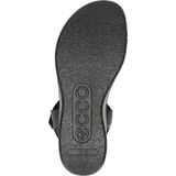 Ecco Flowt Wedge sandalen met sleehak zwart