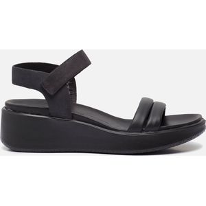 Ecco Flowt Wedge Sandalen zwart Nubuck - Dames