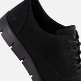 ECCO - Bella - Veterschoen - Black - Nubuckleer - Ademend, Uitneembare Binnenzool