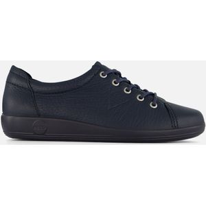 Ecco Veterschoenen Ecco Soft 2.0 vrijetijdsschoen, lage schoen, veterschoen met subtiele logo-opdruk