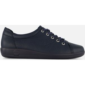 Ecco Soft 2 Sneakers blauw Nubuck - Dames - Maat 39