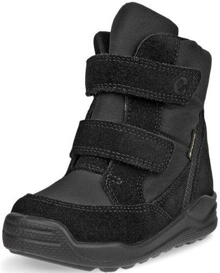 ECCO - Urban Mini Enkellaarsjes - Zwart - Suède - GORE-TEX