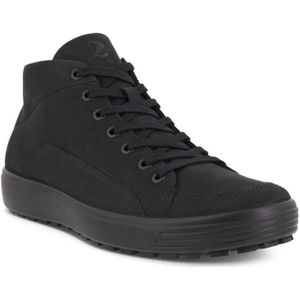 Ecco - 450434 SOFT - Veterschoenen - Black - Leer