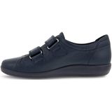 ECCO - Soft 2.0 - Hoge Sneakers - Marine - Leer - Dames