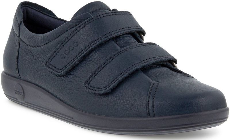 ECCO - Soft 2.0 - Hoge Sneakers - Marine - Leer - Dames
