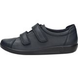 Ecco - Soft 2.0 - Damesschoenen - Blauw - Leer - Comfortabel en Stevig