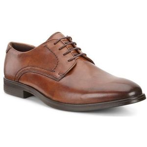 ECCO - Melbourne - Derbyschoenen - Amber - Leer - Geïnvesteerde PU-buitenzool