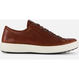 ECCO Zachte 7 M Low-Top Sneakers voor heren, Cognac, 45 EU