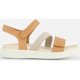 ECCO - Sandalen - Wit - Leer - Klittenbandsluiting