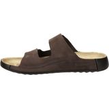 Ecco - 2nd Cozmo - Slippers - Bruin - Nubuck - Klittenbandsluiting