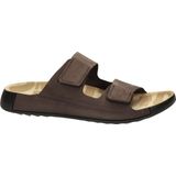 Ecco - 2nd Cozmo - Slippers - Bruin - Nubuck - Klittenbandsluiting
