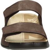 Ecco - 2nd Cozmo - Slippers - Bruin - Nubuck - Klittenbandsluiting