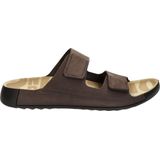 Ecco - 2nd Cozmo - Slippers - Bruin - Nubuck - Klittenbandsluiting