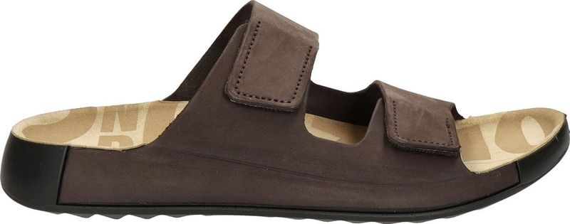 Ecco - 2nd Cozmo - Slippers - Bruin - Nubuck - Klittenbandsluiting